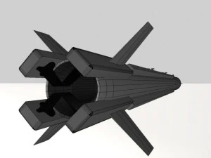 adarter airtoair missile 3D Model