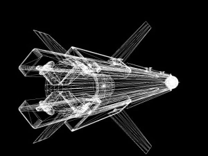 adarter airtoair missile 3D Model