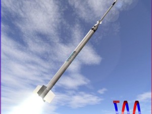us hopi dart rocket 3D Model