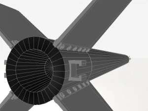 us hopi dart rocket 3D Model