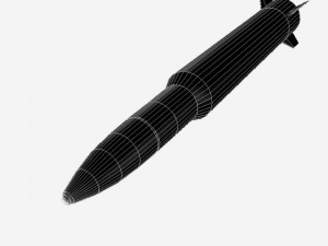 chinese df16 ballistic missile 3D Model