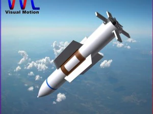 アメリカ空軍のGBU57爆弾 3Dモデル