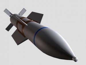 usaf gbu57 bomb Modello 3D