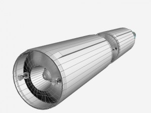 dprk bm25 musudan 2 stage missile 3D 模型