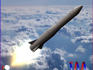 usaf blue scout jr rocket 3D Model