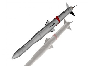 usaf blue scout jr rocket 3D Model