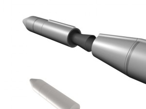 usaf blue scout jr rocket 3D Model