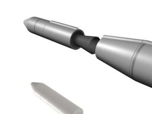 usaf blue scout jr rocket 3D Model