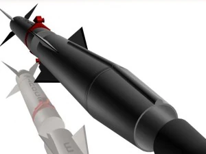 usaf blue scout jr rocket 3D Model