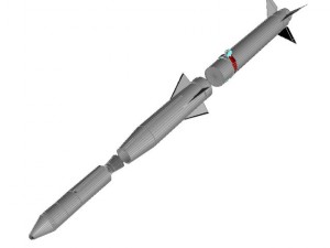 usaf blue scout jr rocket 3D Model