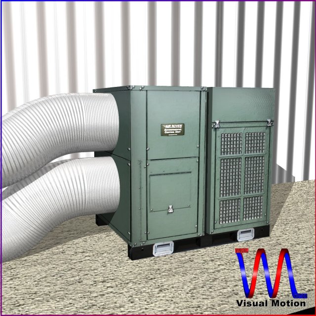 hvac air rover unit 3D Модель .c4d .max .obj .3ds .fbx .stl .blend 