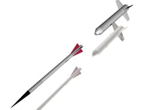 us navy nike asp rocket 3D Model