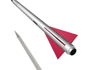 us navy nike asp rocket 3D Model