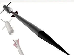 us navy nike asp rocket 3D Model