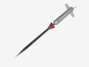 us navy nike asp rocket 3D Model