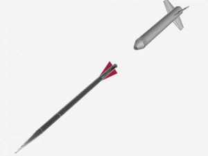 us navy nike asp rocket 3D Model