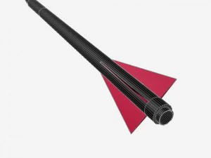us navy nike asp rocket 3D Model
