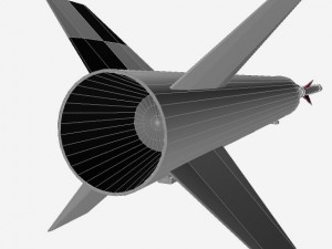 us navy nike asp rocket 3D 모델