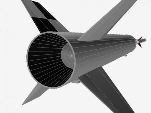us navy nike asp rocket 3D Model