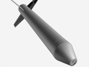us navy nike asp rocket 3D 모델