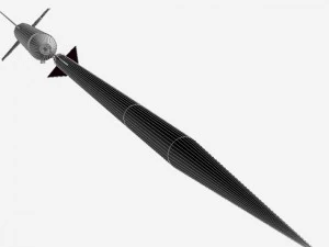 us navy nike asp rocket 3D Model