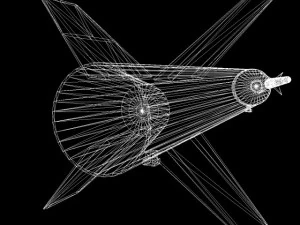 us navy nike asp rocket 3D Model
