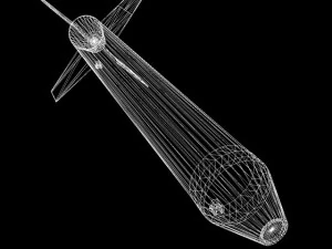 us navy nike asp rocket 3D Model