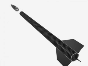 us super loki rocket 3D Model