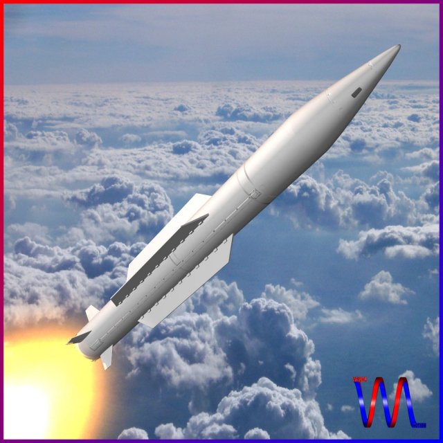 chinese sy400 missile 3D Model .c4d .max .obj .3ds .fbx .stl .blend 