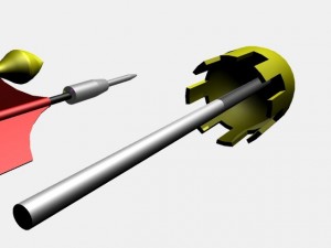 lawn dart set Model 3D