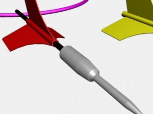 lawn dart set Model 3D