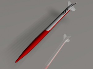 us arcas sounding rocket 3Dモデル