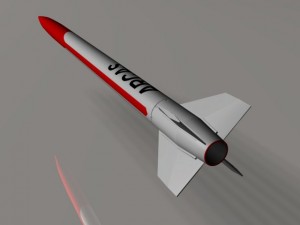 us arcas sounding rocket 3Dモデル