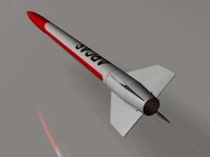 us arcas sounding rocket 3D Model