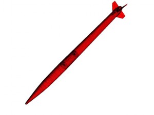 us arcas sounding rocket 3Dモデル