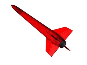 us arcas sounding rocket 3Dモデル