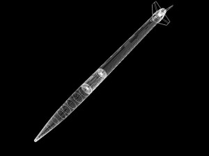 us arcas sounding rocket 3Dモデル