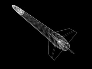 us arcas sounding rocket 3Dモデル
