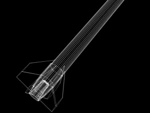 us arcas sounding rocket 3D Model