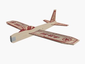 balsawood glider 002 3D Model