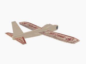 balsawood glider 002 3D Model