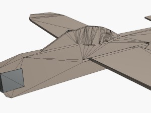 balsawood glider 002 3D Model