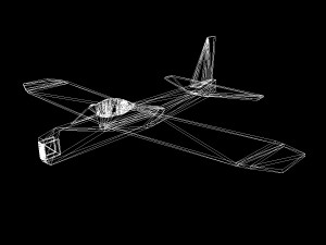 balsawood glider 002 3D Model