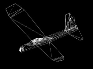 balsawood glider 002 3D Model