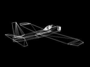 balsawood glider 002 3D Model