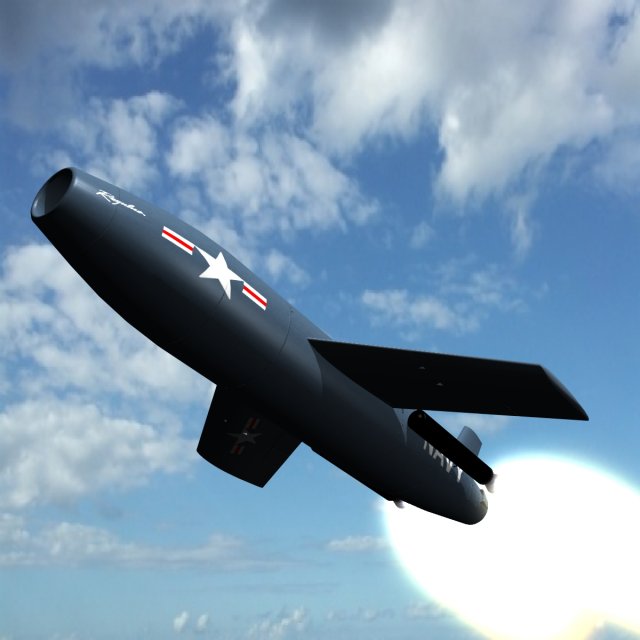 us ssmn8 regulus i cruise missile 3D Модель .c4d .max .obj .3ds .fbx .stl .blend 