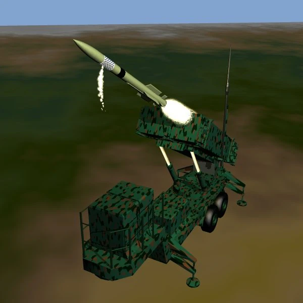 pac3 missile battery 3D Model .c4d .max .obj .3ds .fbx .stl .blend 