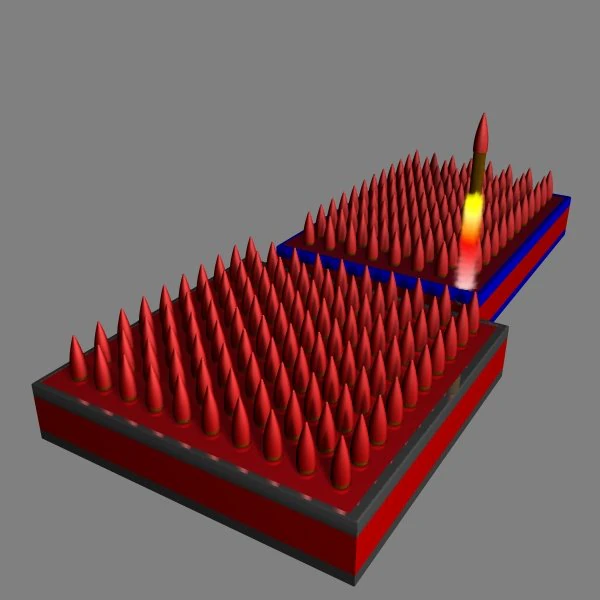 firework missile battery 3D Model .c4d .max .obj .3ds .fbx .stl .blend
