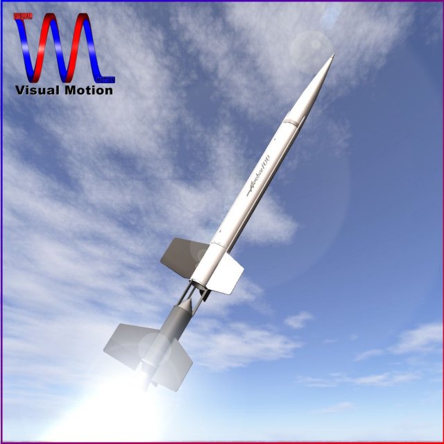 nasa aerobee 100 rocket Modèle 3D .c4d .max .obj .3ds .fbx .stl .blend 
