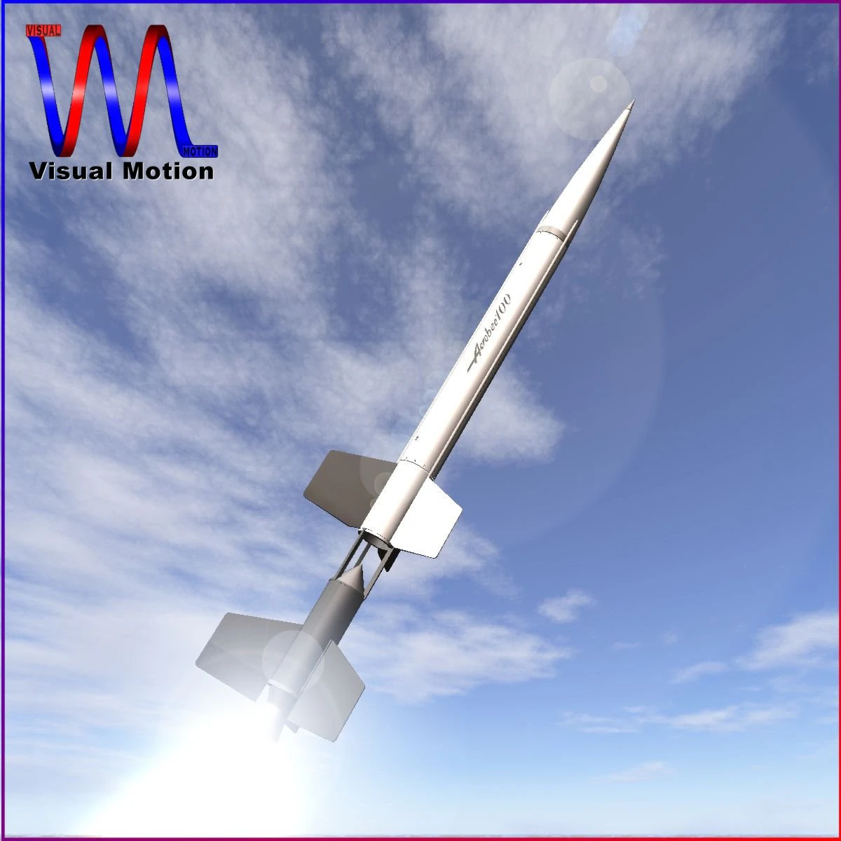 nasa aerobee 100 rocket 3D Model .c4d .max .obj .3ds .fbx .stl .blend